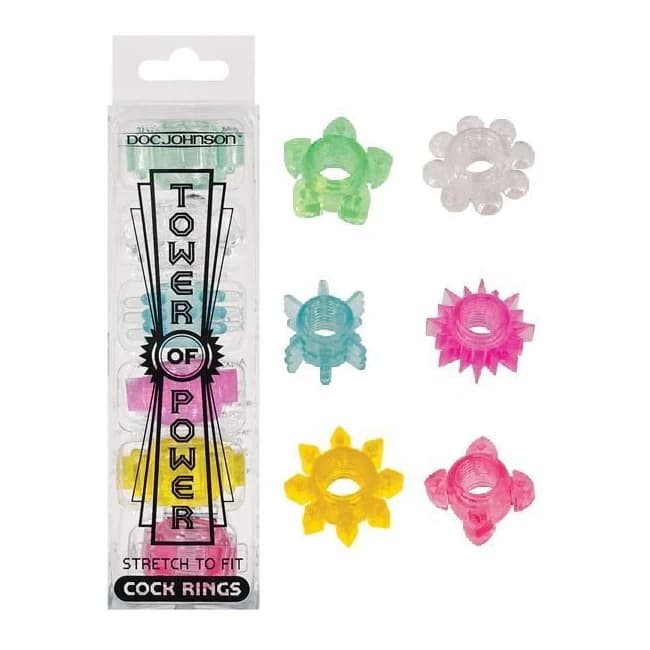 TOWER OF POWER 6 COCK RINGS - Image 1