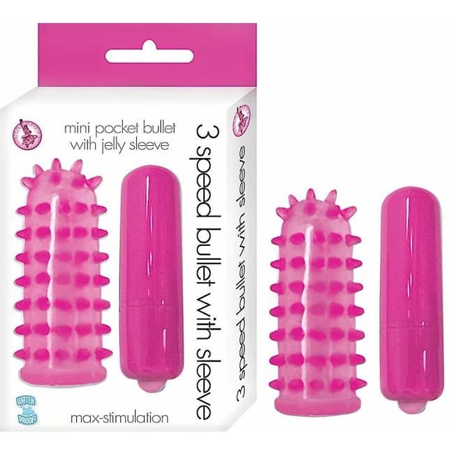 Bullet with Sleeve Pink 3 Speed, image 1