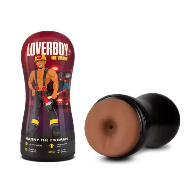 Coverboy Manny the Firema Self Lubricating Stroker Tan, image 1