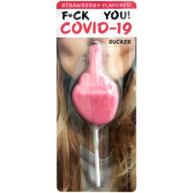 (wd) Covid-19 F*ck You Sucker Strawberry Flavor - Image 1
