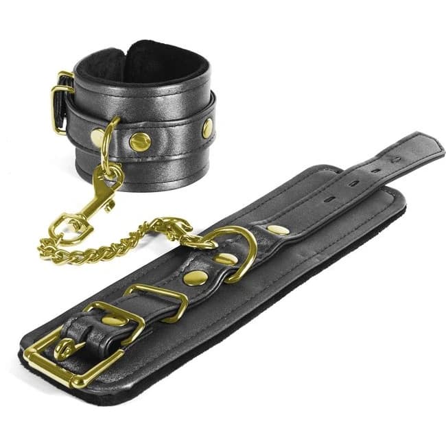 (wd) Galaxy Legend Wrist Restr Faux Leather Black - Image 1