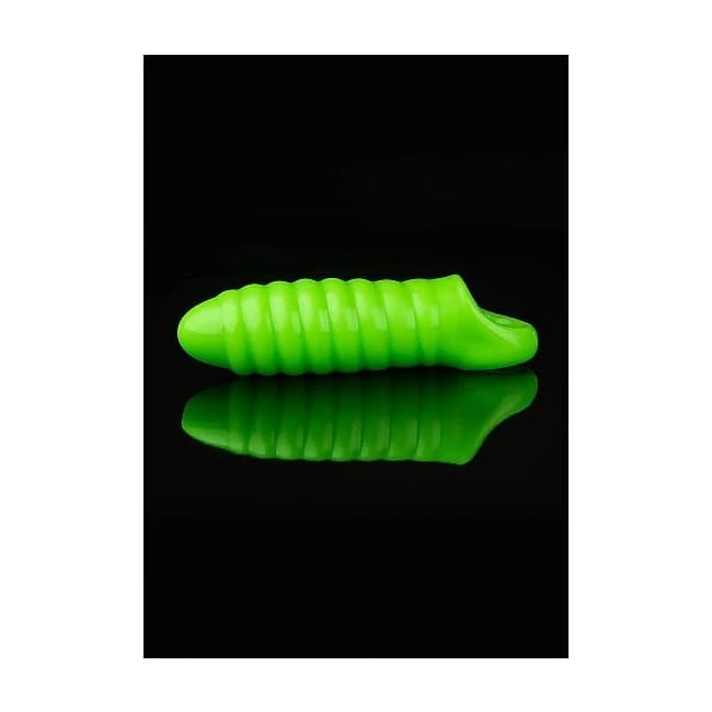 (wd) Glow Swirl Thick Stretchy Penis Sleeve Glow in the Dark - Image 1 (wd) Glow Swirl Thick Stretchy Penis Sleeve Glow in the Dark - Image 1
