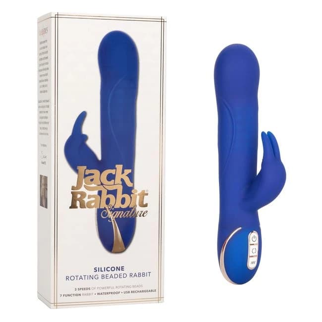 Jack Rabbit Signature Sil Rotating Beaded Rabbit, image 1