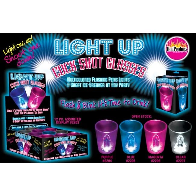 (wd) Light Up Shot Glasses-cle - Image 1