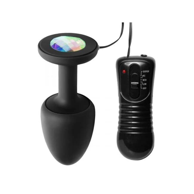(wd) Master Series Paragon Gem Accented Anal Plug - Image 1
