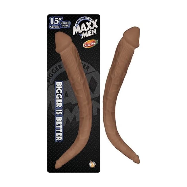 Maxx Mens 15 Crystal Cur Double Dong-Brown ", image 1