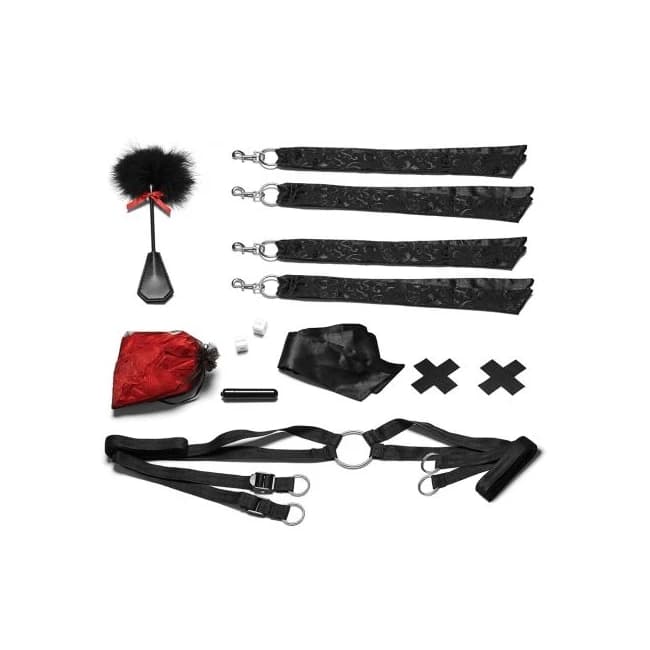 Night of Romance Satin Cu W/ Rose Petals 6 pc Bed Spreader Set, image 1