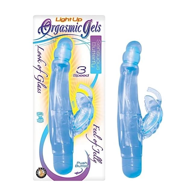 Orgasmic Gels Light up Sensuous Butterfly Blue, image 1