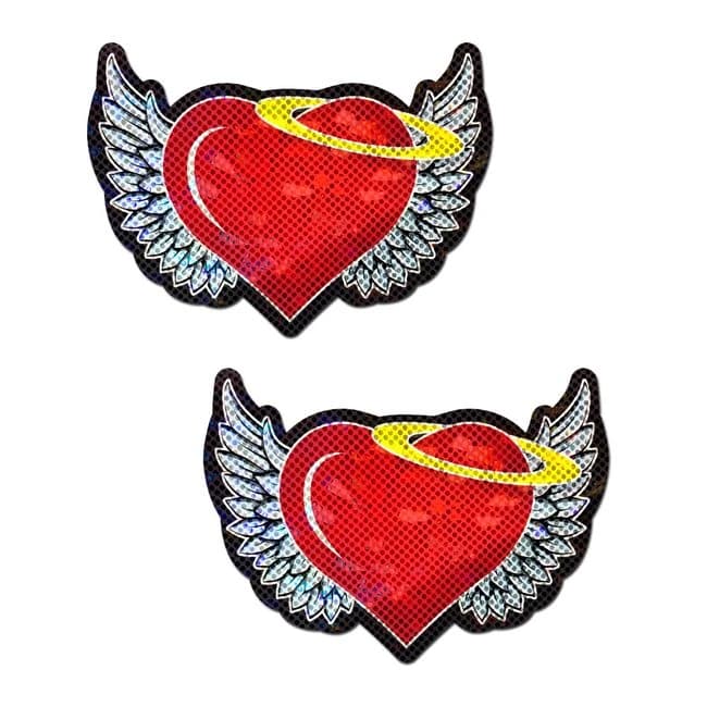 Pastease Angel Heart Red Glitter Hearts W/ Wings, image 1
