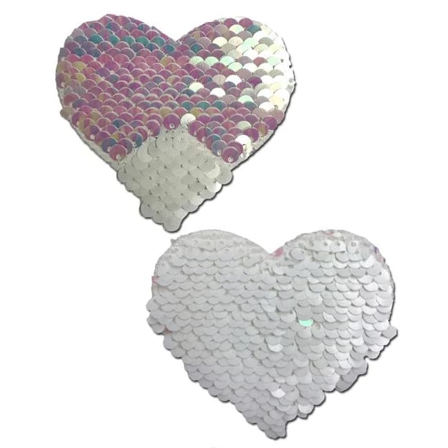 Pastease Pearl & White Co Changing Sequin Hearts, image 1