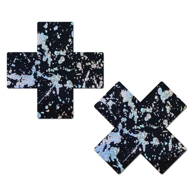 (wd) Pastease Splatter Hologra Plus X Black/silver - Image 1