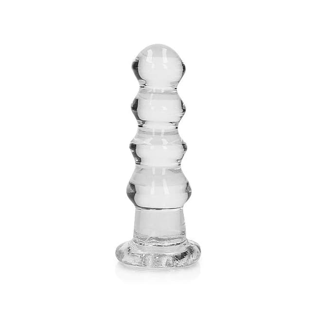 (wd) Realrock Curvy Dildo or B Plug 5.5in Transparent - Image 1 (wd) Realrock Curvy Dildo or B Plug 5.5in Transparent - Image 1