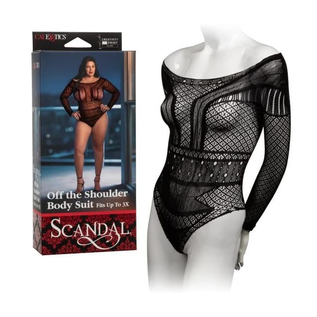 Scandal Plus Size Off the Shoulder Body Suit, image 1