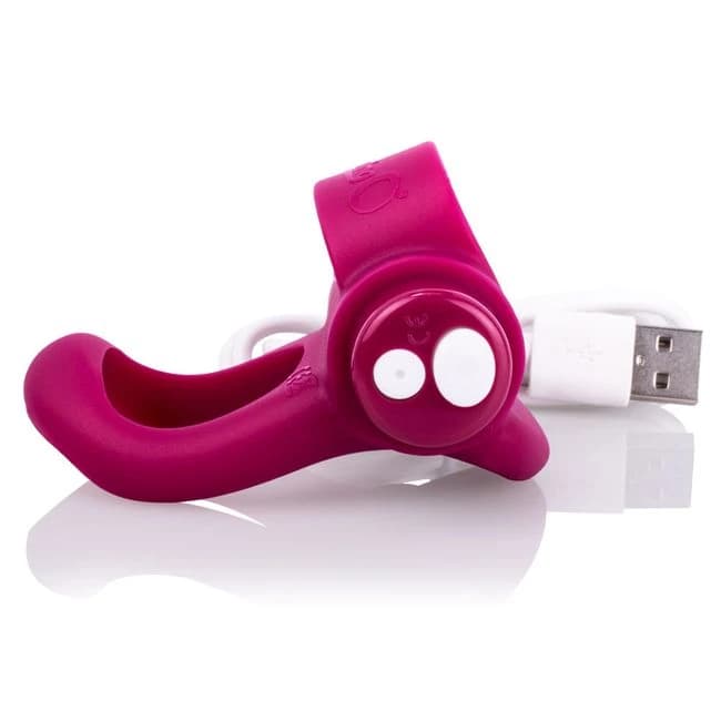 (WD) SCREAMING O CHARGED YOU T PLUS MERLOT COCK RING - Image 1