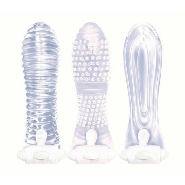(wd) the 9's Vibrating Sextend 3 Pack Nubbed Contoured Ribbed - Image 1 (wd) the 9's Vibrating Sextend 3 Pack Nubbed Contoured Ribbed - Image 1