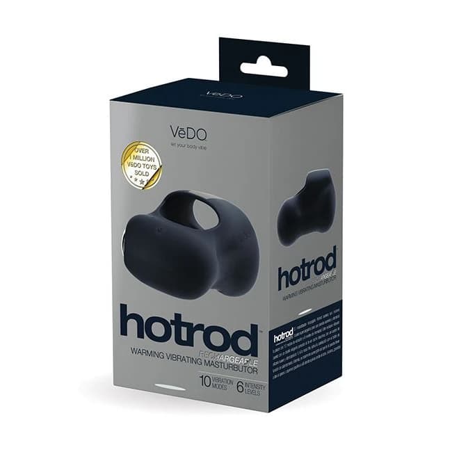 (wd) Vedo Hotrod Stroker Warmi Rechargeable Masturbator Just Black - Image 1 (wd) Vedo Hotrod Stroker Warmi Rechargeable Masturbator Just Black - Image 1