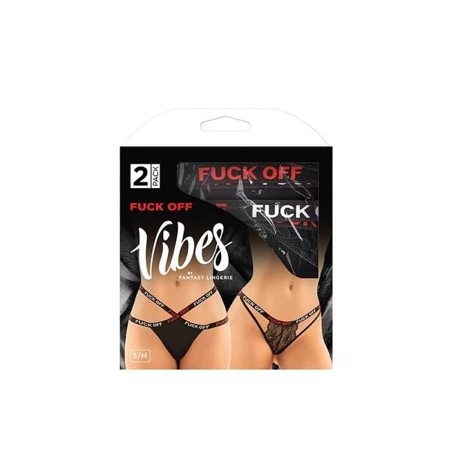 Vibes Fuck Off Panty & Thblack, image 1