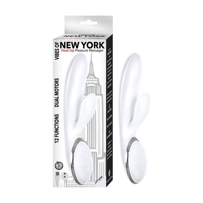 Vibes of New York Heat-up Pleasure Massager White, image 1