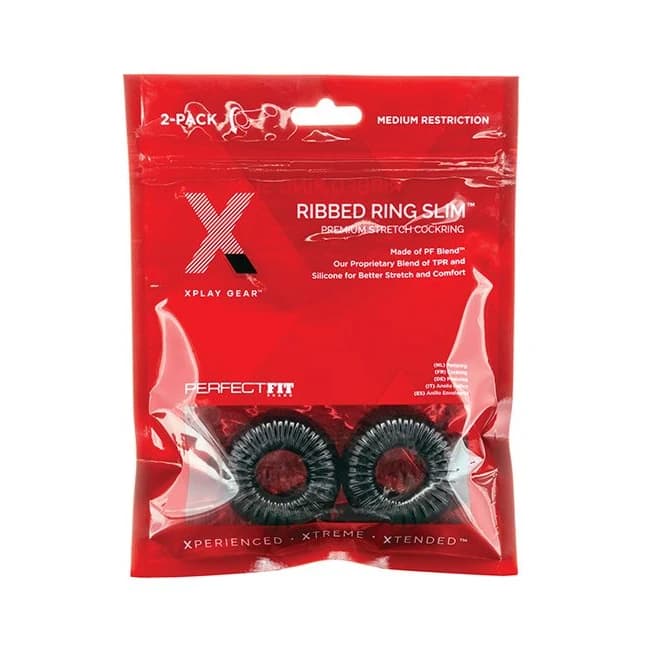 (WD) XPLAY PF BLEND PREMIUM ST RIBBED RING SLIM 2 PK - Image 1
