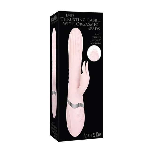Adam & Eve Eve's Thrusting Rabbit W/ Orgasmic Beads, image 1
