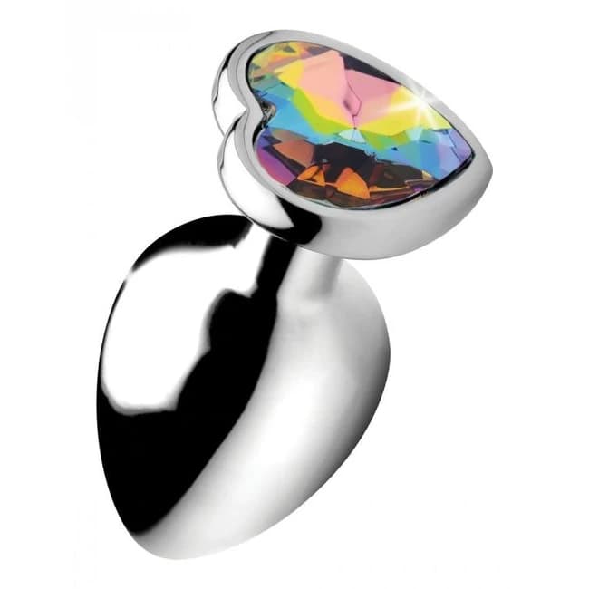 (WD)BOOTY SPARKS RAINBOW PRISM HEART ANAL PLUG LARGE - Image 1 (WD)BOOTY SPARKS RAINBOW PRISM HEART ANAL PLUG LARGE - Image 1