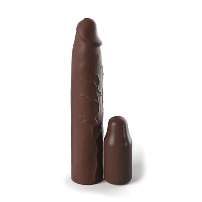 Fantasy X-Tensions Elite 9 Sleeve W/ 3in Plug Brown, image 1