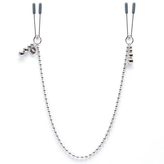(wd)fifty Shades Darker at My Mercy Beaded Chain Nipple Clamps - Image 1 (wd)fifty Shades Darker at My Mercy Beaded Chain Nipple Clamps - Image 1