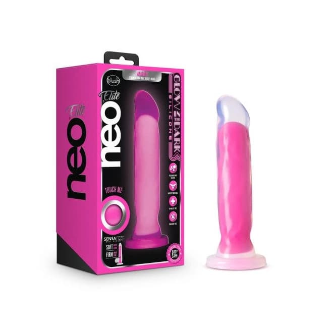(wd)neo Elite Glow in the Dark Marquee 8 in Dual Density Neon Pink - Image 1 (wd)neo Elite Glow in the Dark Marquee 8 in Dual Density Neon Pink - Image 1