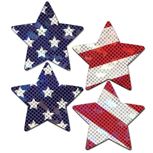 (wd)pastease Petites Glitterin Stars & Stripes Small - Image 1 (wd)pastease Petites Glitterin Stars & Stripes Small - Image 1