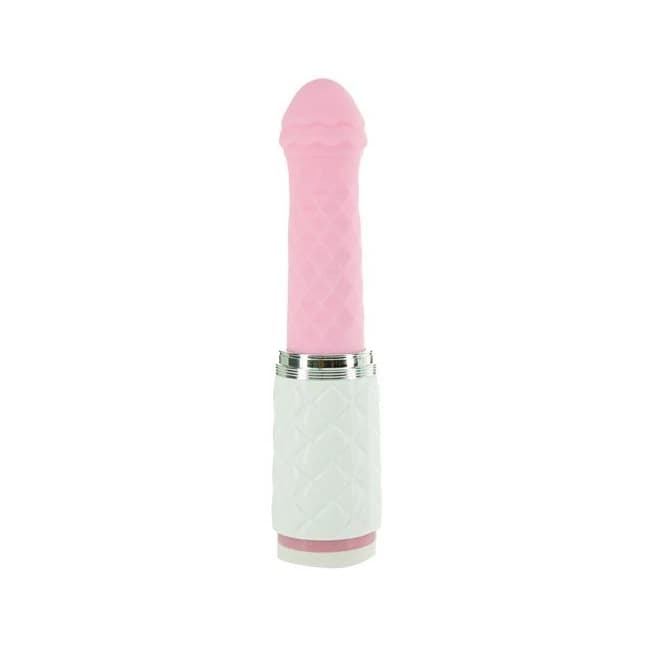 (wd)pillow Talk Feisty Luxurio Thrusting & Vibrating Massager Pink - Image 1 (wd)pillow Talk Feisty Luxurio Thrusting & Vibrating Massager Pink - Image 1