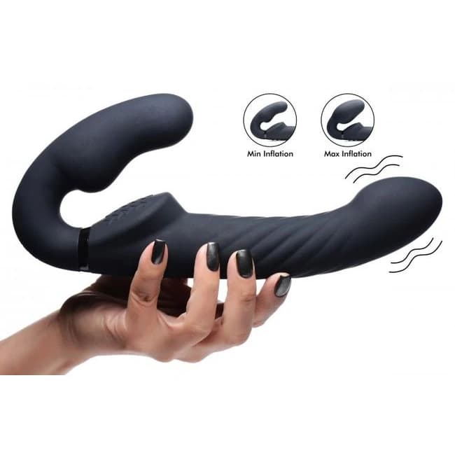 Strap U 10x Swirl Ergo-Fit Strapless Strap-on Black, image 1
