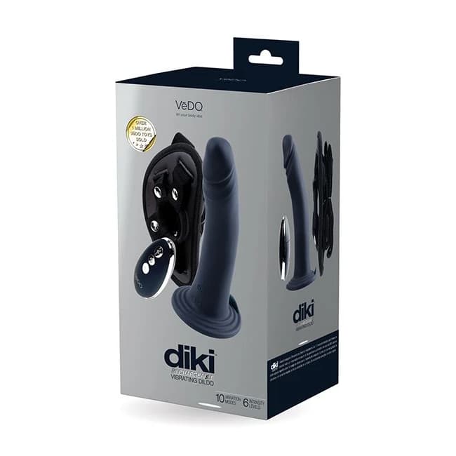 (wd)vedo Diki Vibrating Dildo Harness Just Black - Image 1 (wd)vedo Diki Vibrating Dildo Harness Just Black - Image 1