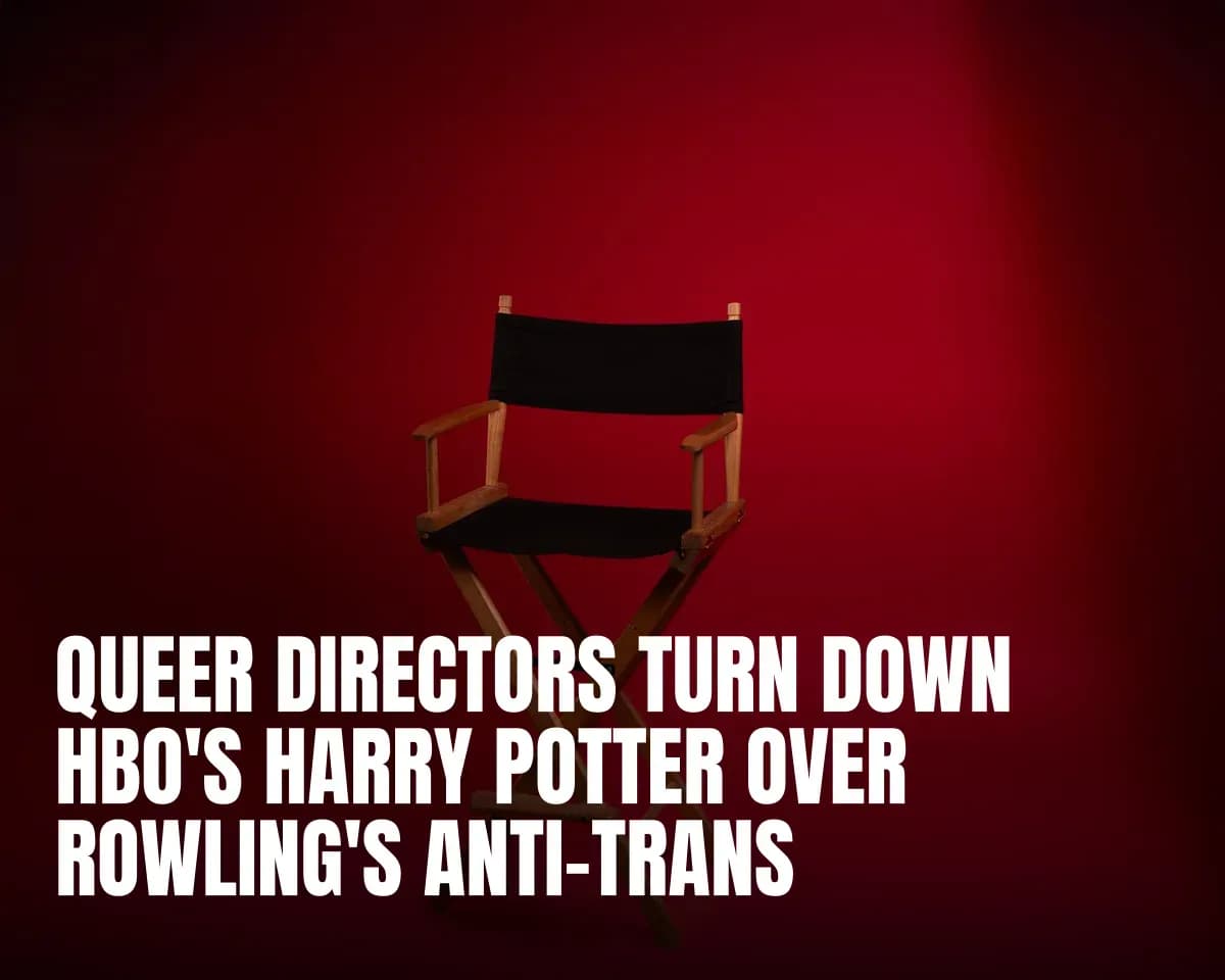 A wooden director's chair against a vibrant red backdrop, symbolizing film industry authority.