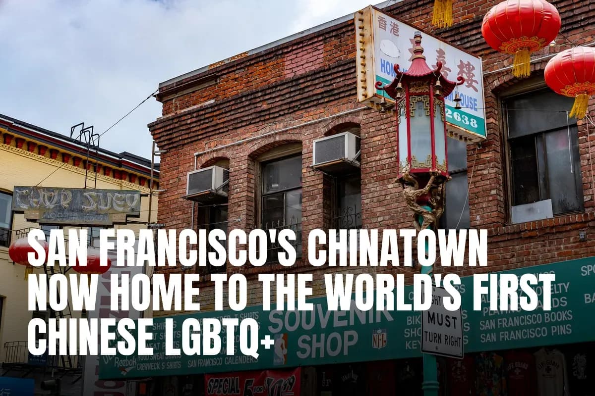 Urban view of a vibrant souvenir shop amidst Chinatown in San Francisco.
