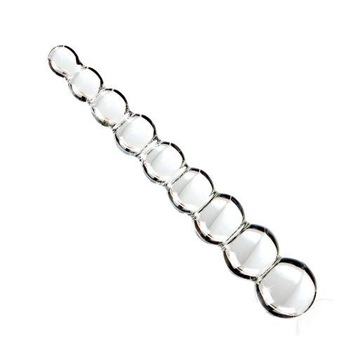 Icicles No 2 Glass Anal Beads Clear - Image 2