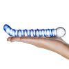 Mr Swirly 6.5 inches G-Spot Glass Dildo Clear Blue 4