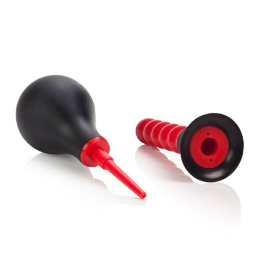 Red Ribbed Anal Douche - Image 4