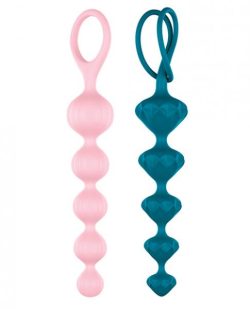 Satisfyer Anal Beads Set of 2 colored