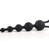 ADAM & EVE SILICONE BUTT BEADS BLACK back