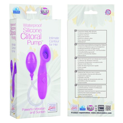 CLITORAL PUMP SILICONE W/P PINK details