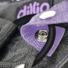 DILLIO 7 STRAP ON SUSPENDER HARNESS SET PURPLE " details