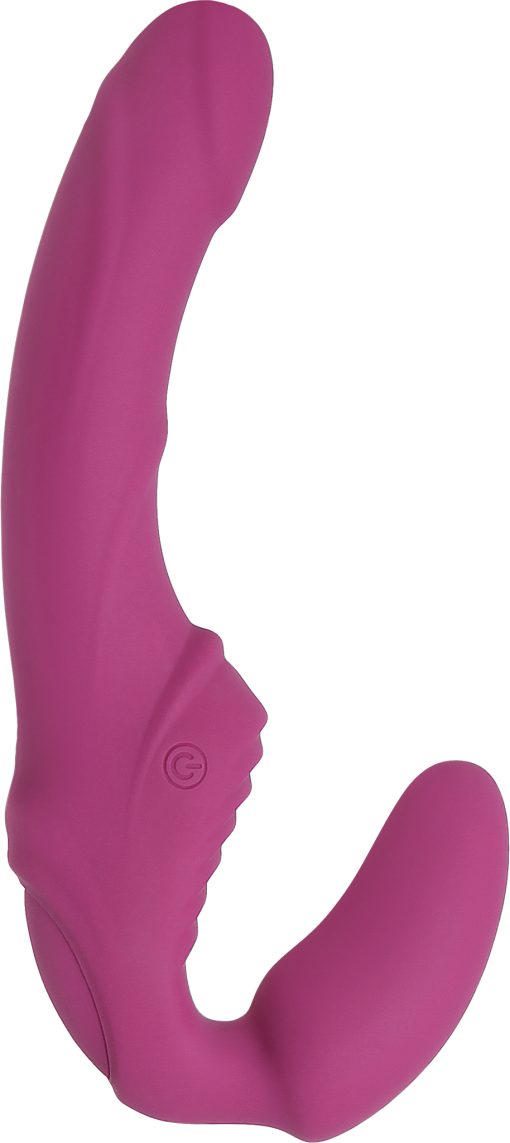 EVE'S VIBRATING STRAPLESS STRAP ON back