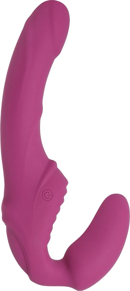 EVE'S VIBRATING STRAPLESS STRAP ON back