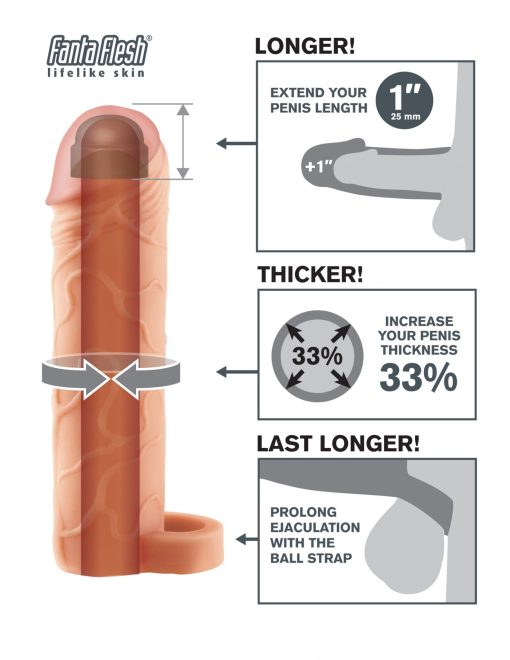 FANTASY X-TENSIONS PERFECT EXTENSION 1IN W/BALL STRAP F details