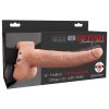FETISH FANTASY 9 IN HOLLOW RECHARGEABLE STRAP-ON W/ BALLS main