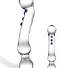 GLAS 6 CURVED G-SPOT GLASS DILDO " back