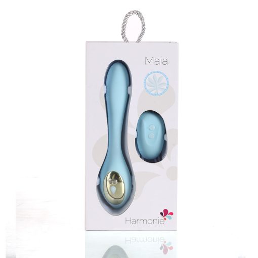 HARMONIE DUAL VIBRATOR TEAL SILICONE RECHARGEABLE back