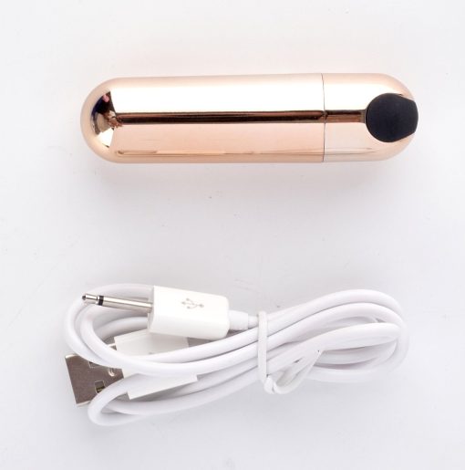 JESSI RECHARGEABLE MINI BULLET ROSE GOLD details