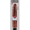 KING COCK 10 VIBRATING STIFFY BROWN " details
