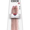 KING COCK 11 TWO COCKS ONE HOLE BEIGE " details